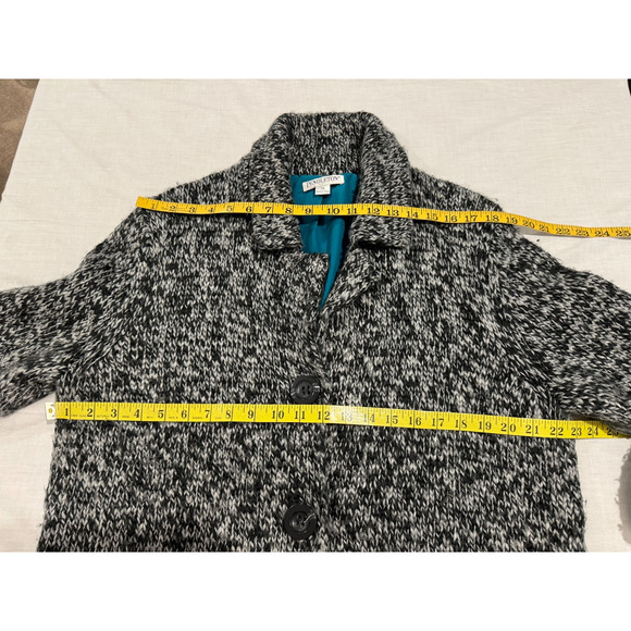 Pendleton Womens Gray Black Sweater Coat Jacket Cardigan Plus 2X Chunky Knit - Picture 7 of 10
